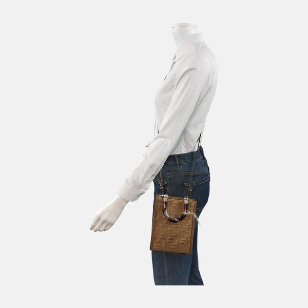 Authenticated pre-owned  Sunshine Mini Canvas Brown - Tote Bag at Looply