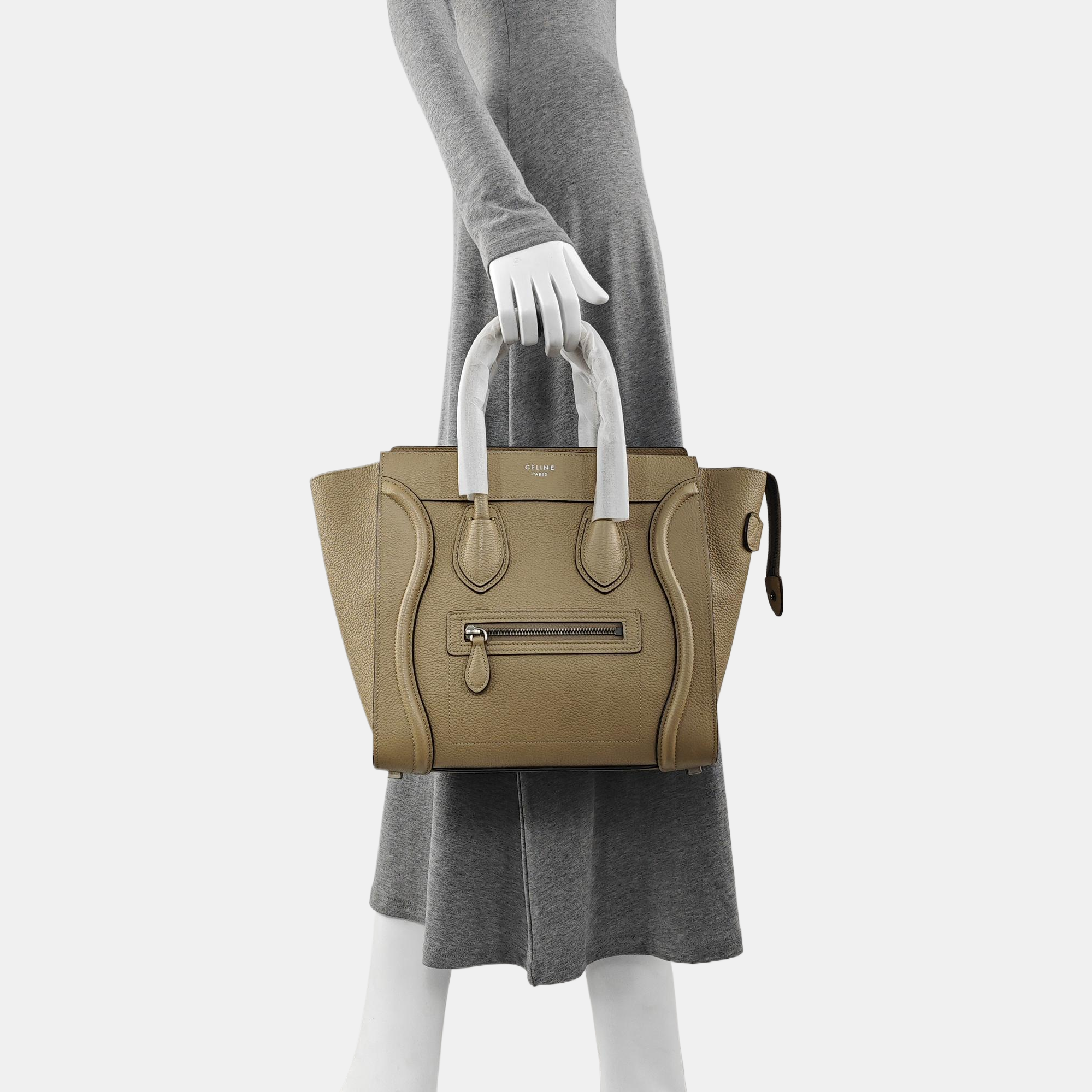 Authenticated pre-owned  LUGGAGE Calfskin Brown - Tote Bag at Looply