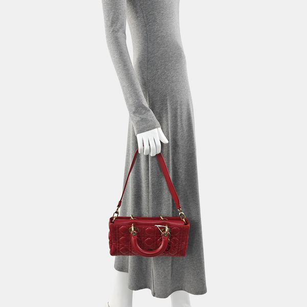 Lady D-Joy Medium Cannage Lambskin Multicolor