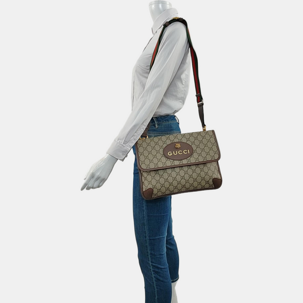 Neo Vintage Large Monogram Coated Canvas Brown
