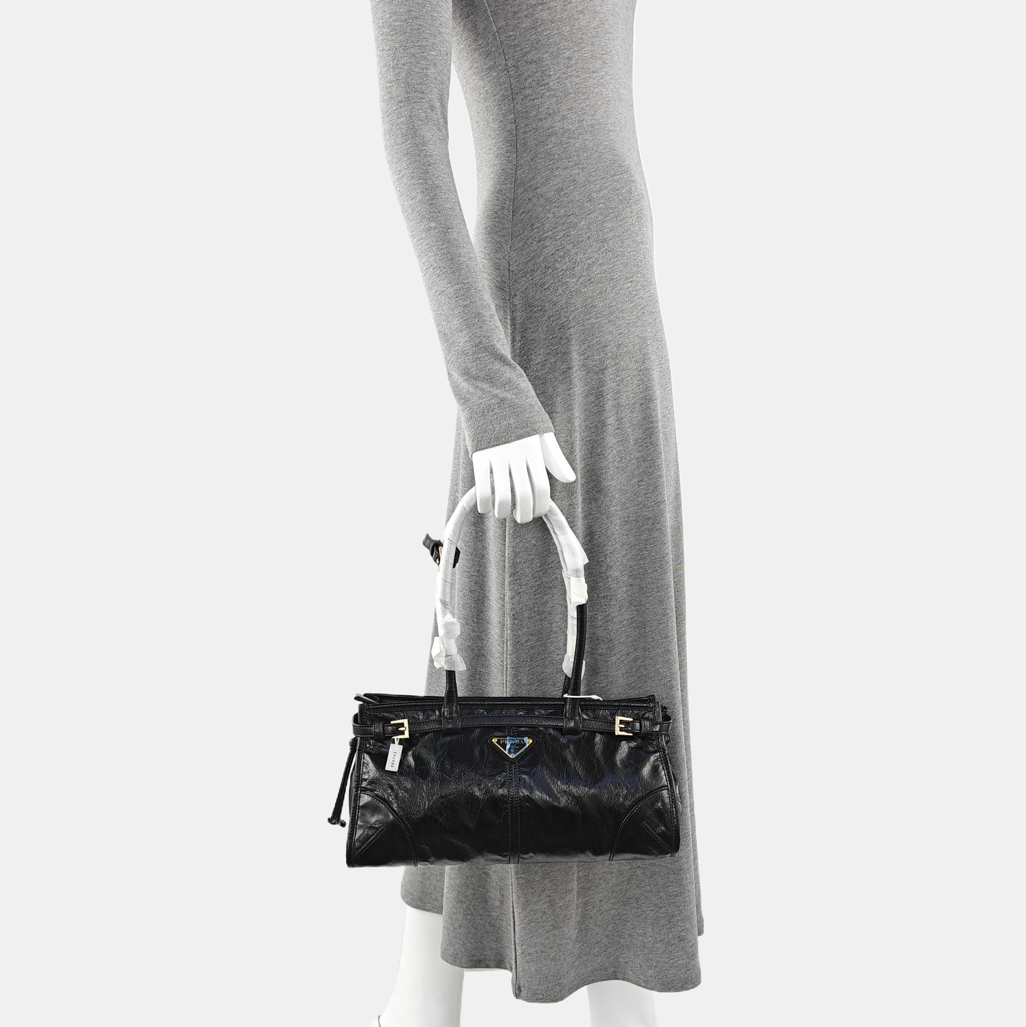 Bonnie Medium Patent Leather Black