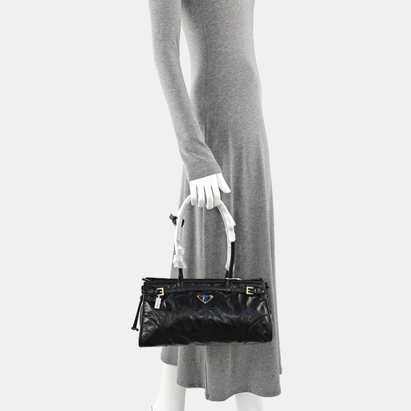 Bonnie Medium Patent Leather Black