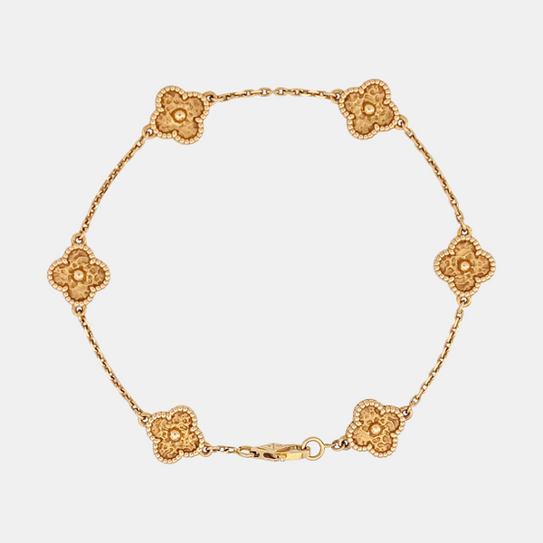 Sweet Alhambra 18k Rose Gold Bracelet