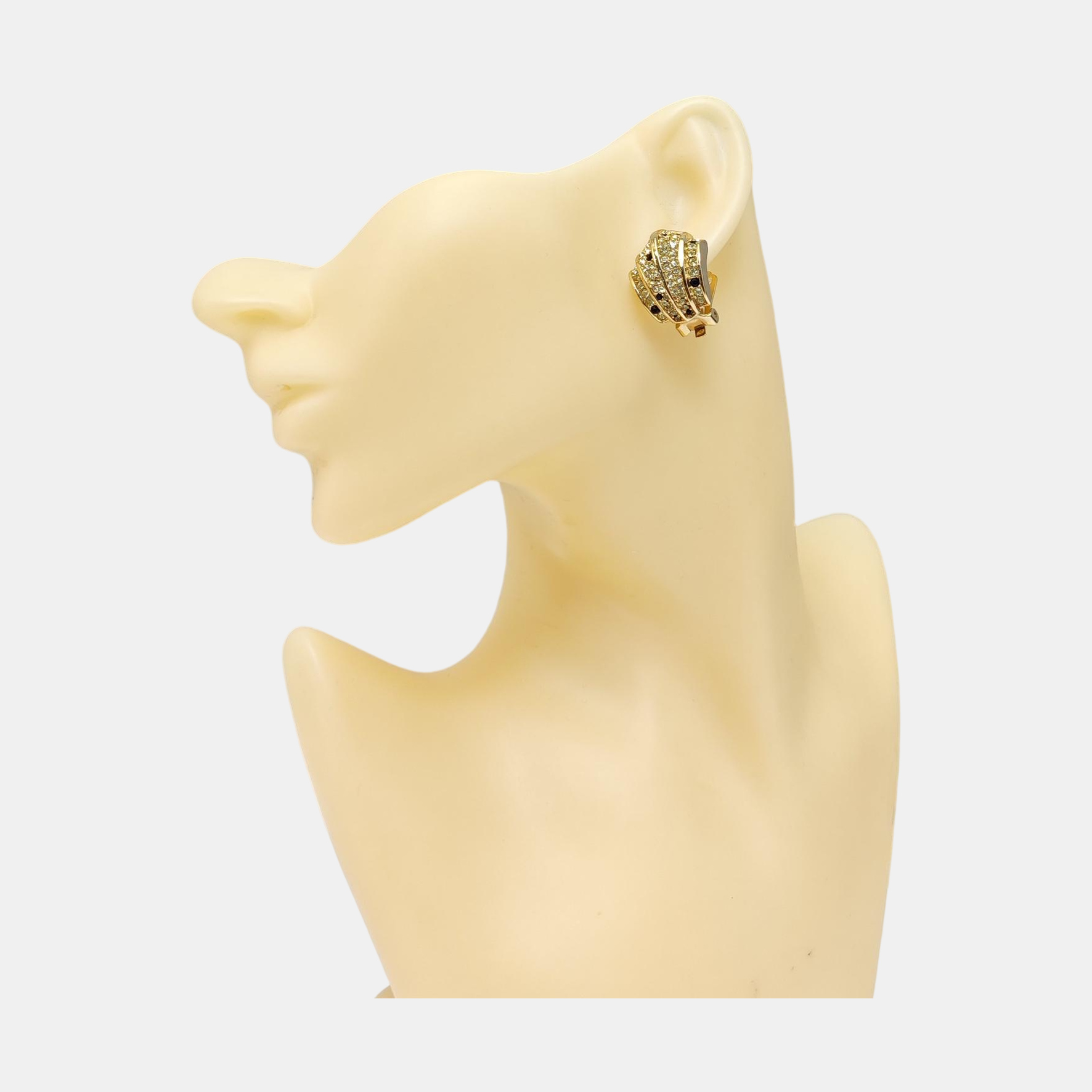 Metal Gold Clip On Earrings