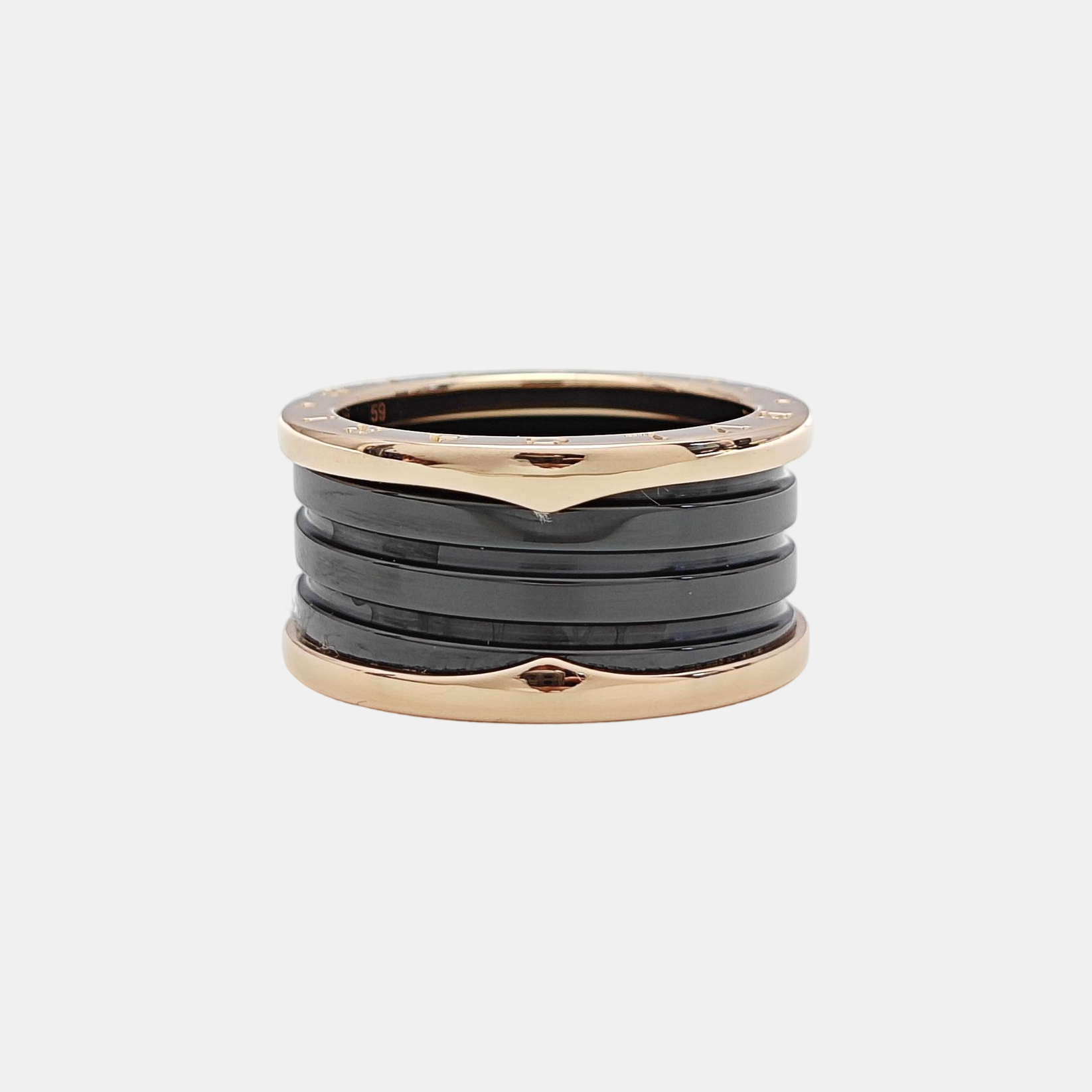 B.ZERO1 18k Rose Gold Ring EU 59