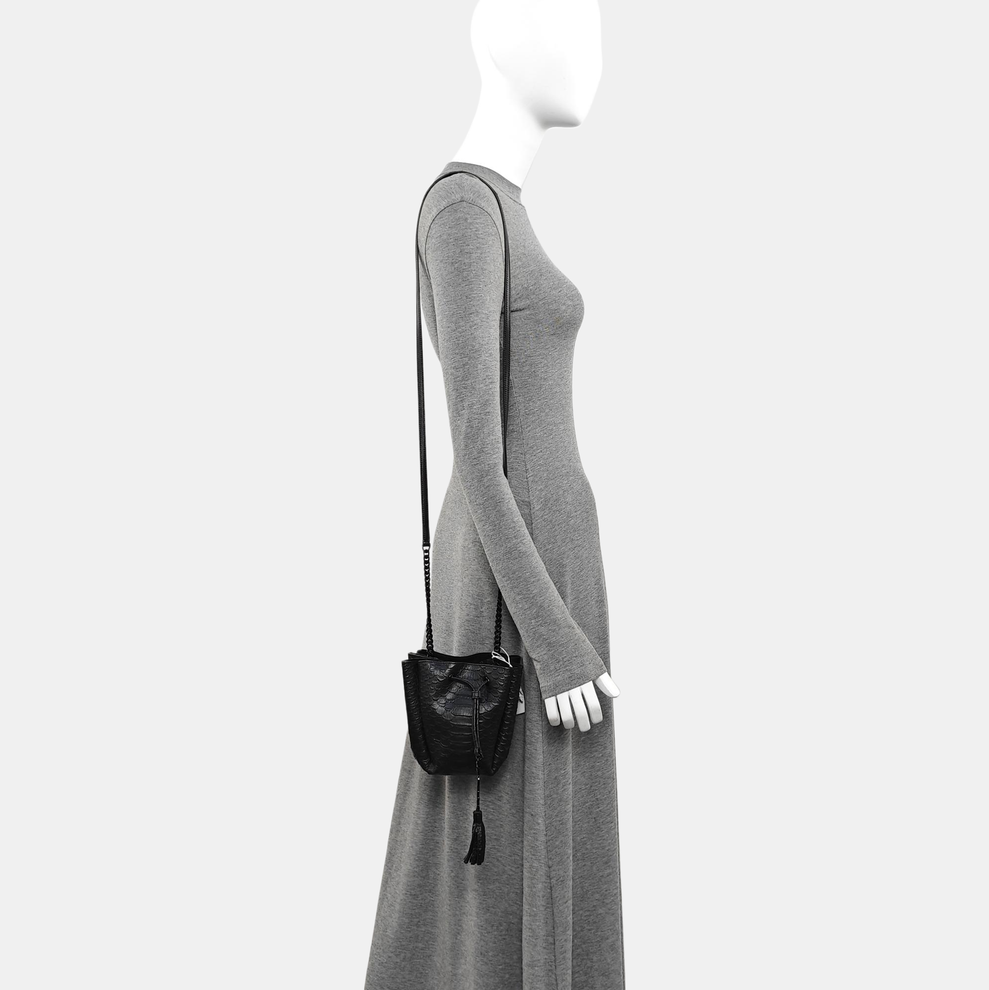 Calfskin Bucket Bag Black