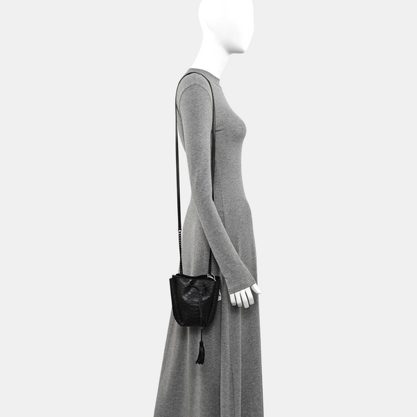 Calfskin Bucket Bag Black