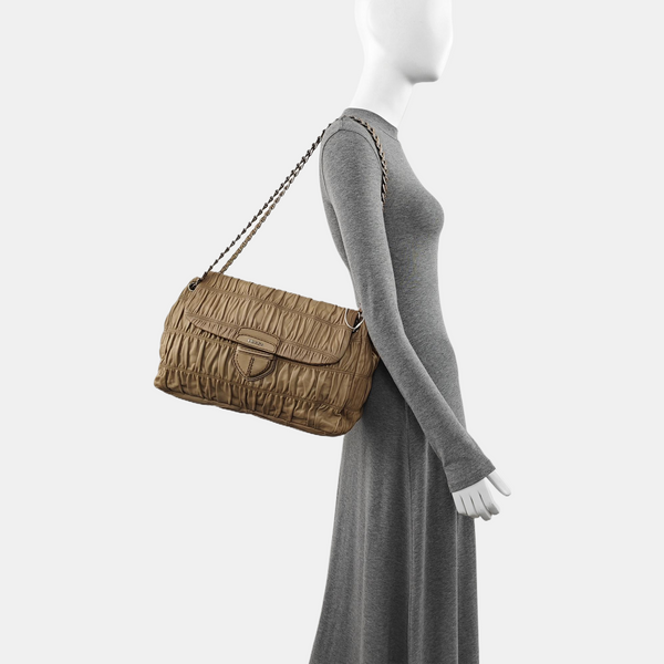 Gaufre Quilted Lambskin Beige