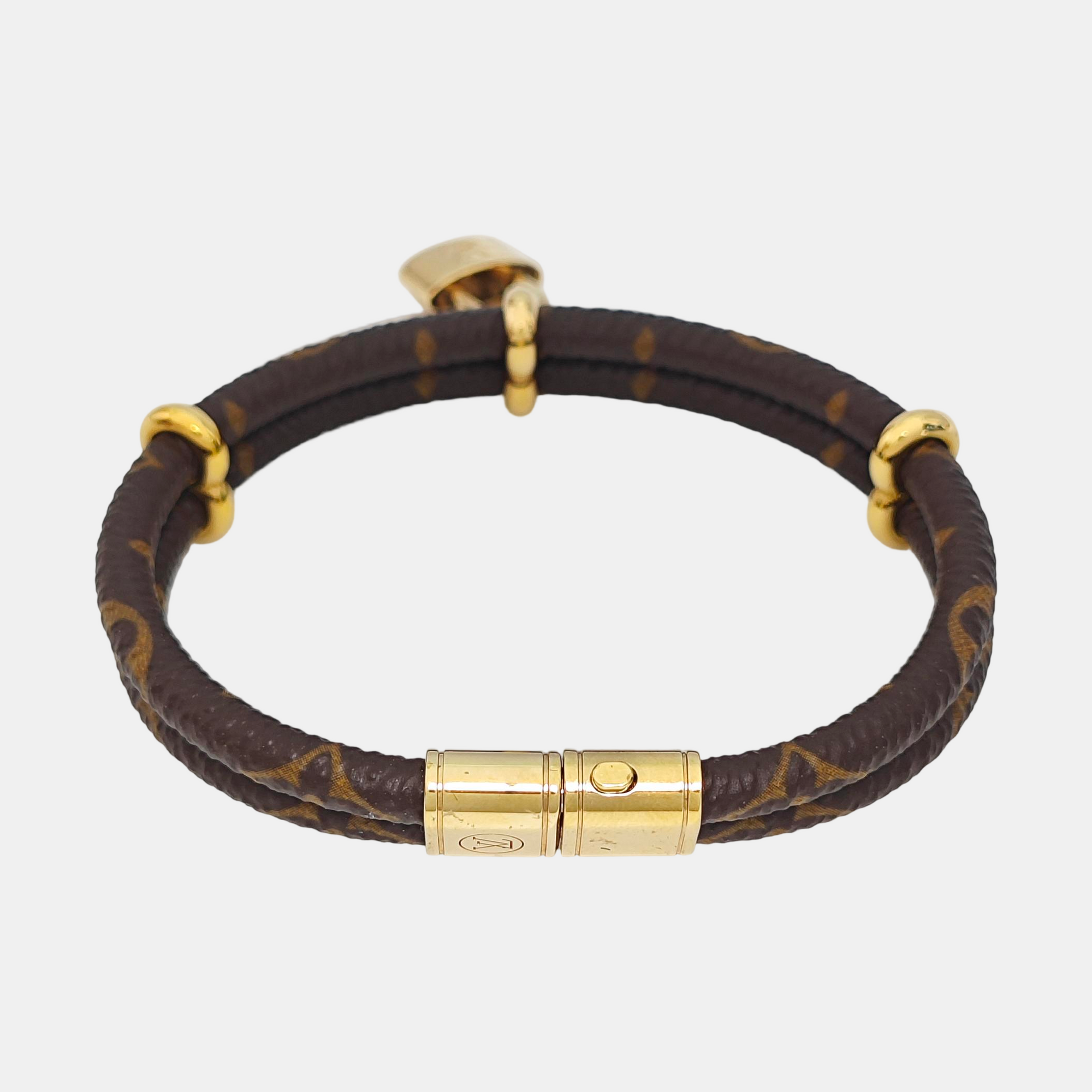 KEEP IT Coated Canvas Brown Bracelet