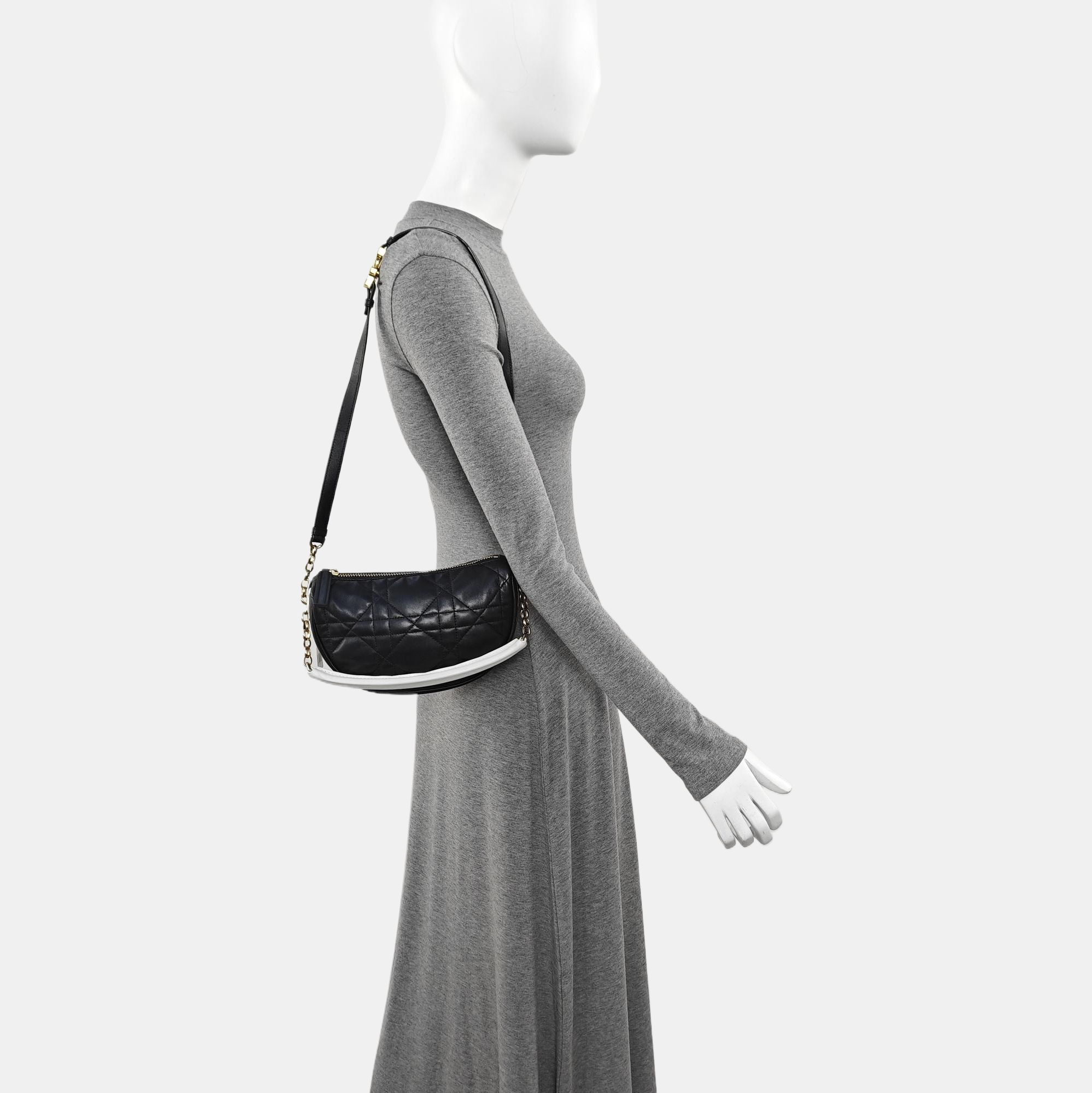 Dior Vibe Hobo Quilted Lambskin Black