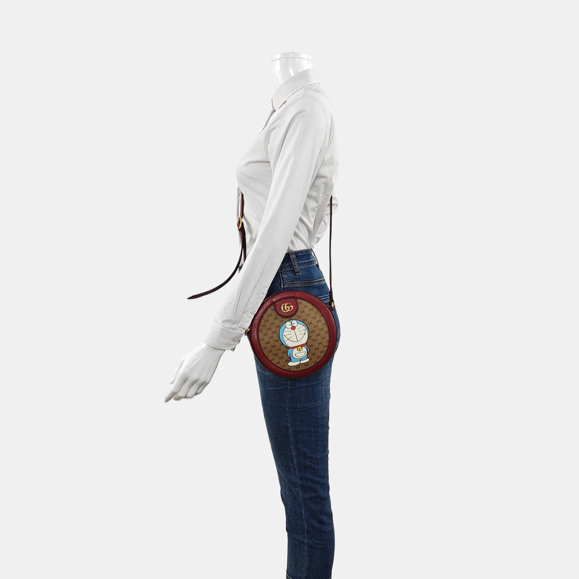 Doraemon X Gucci Monogram Coated Canvas Beige