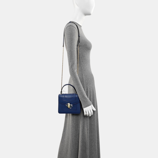 SERPENTI FOREVER Small Quilted Calfskin Blue