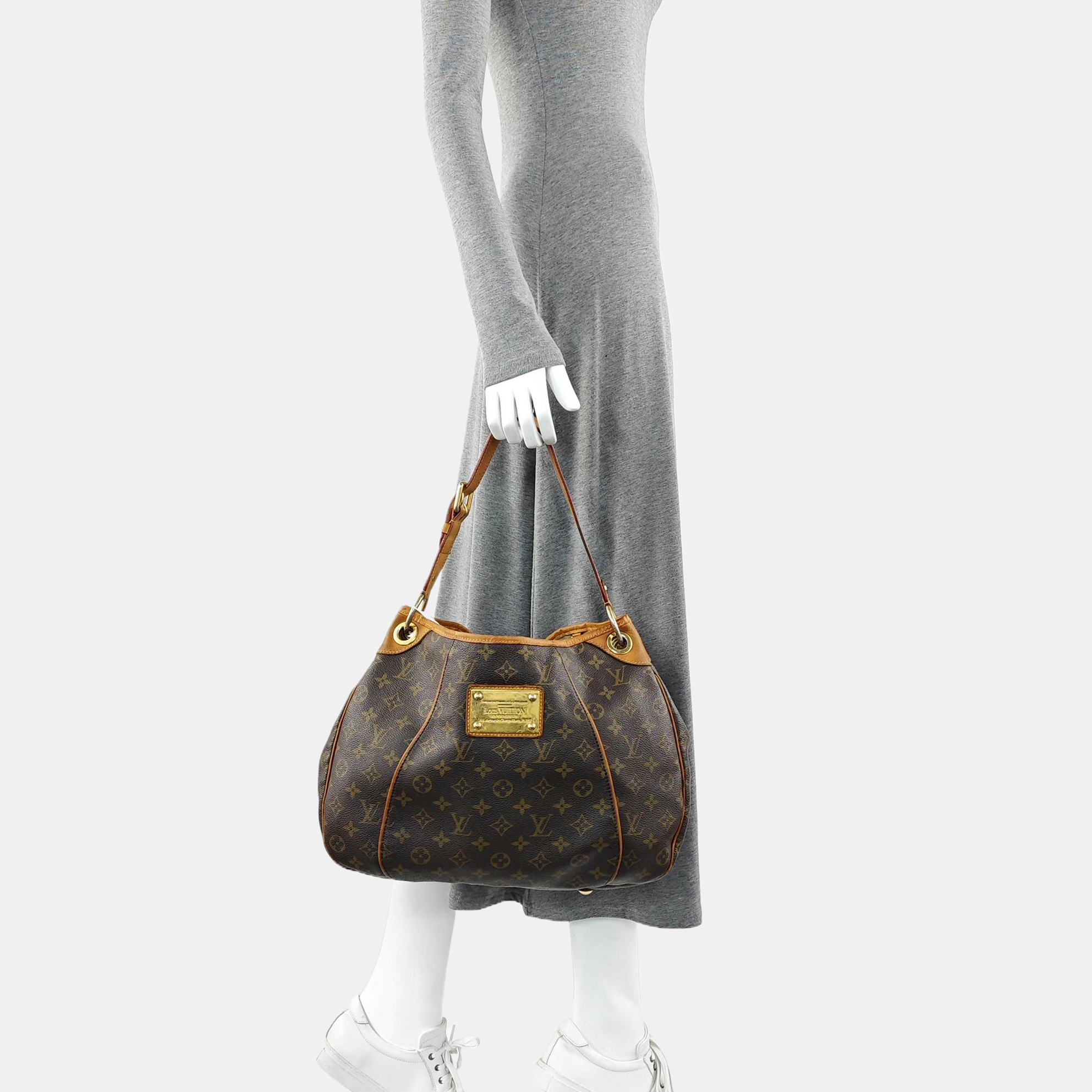 GALLIERA Monogram Coated Canvas Brown