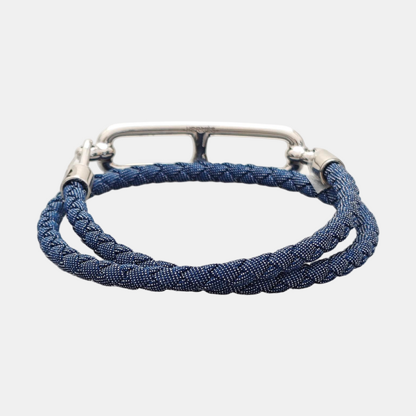 Roulis Fabric Blue Bangle