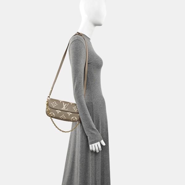 IVY Monogram Calfskin Gray