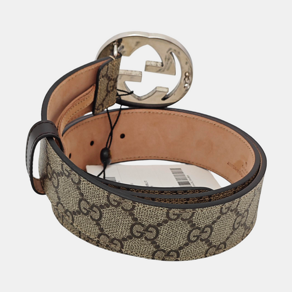 Leather Belt Beige