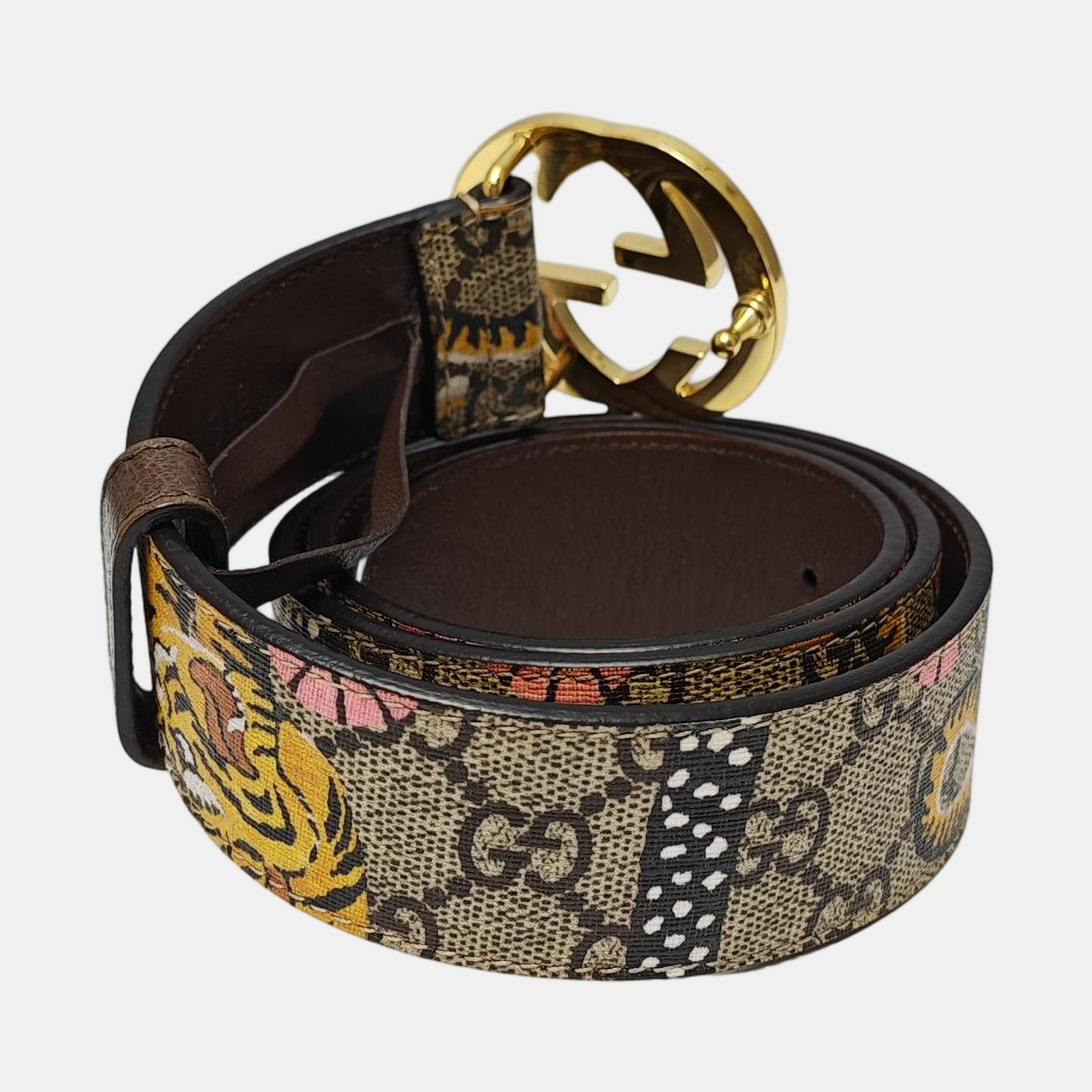 Coated Canvas Belt Brown