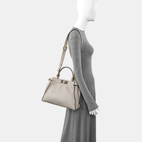 Peekaboo Medium Calfskin Gray