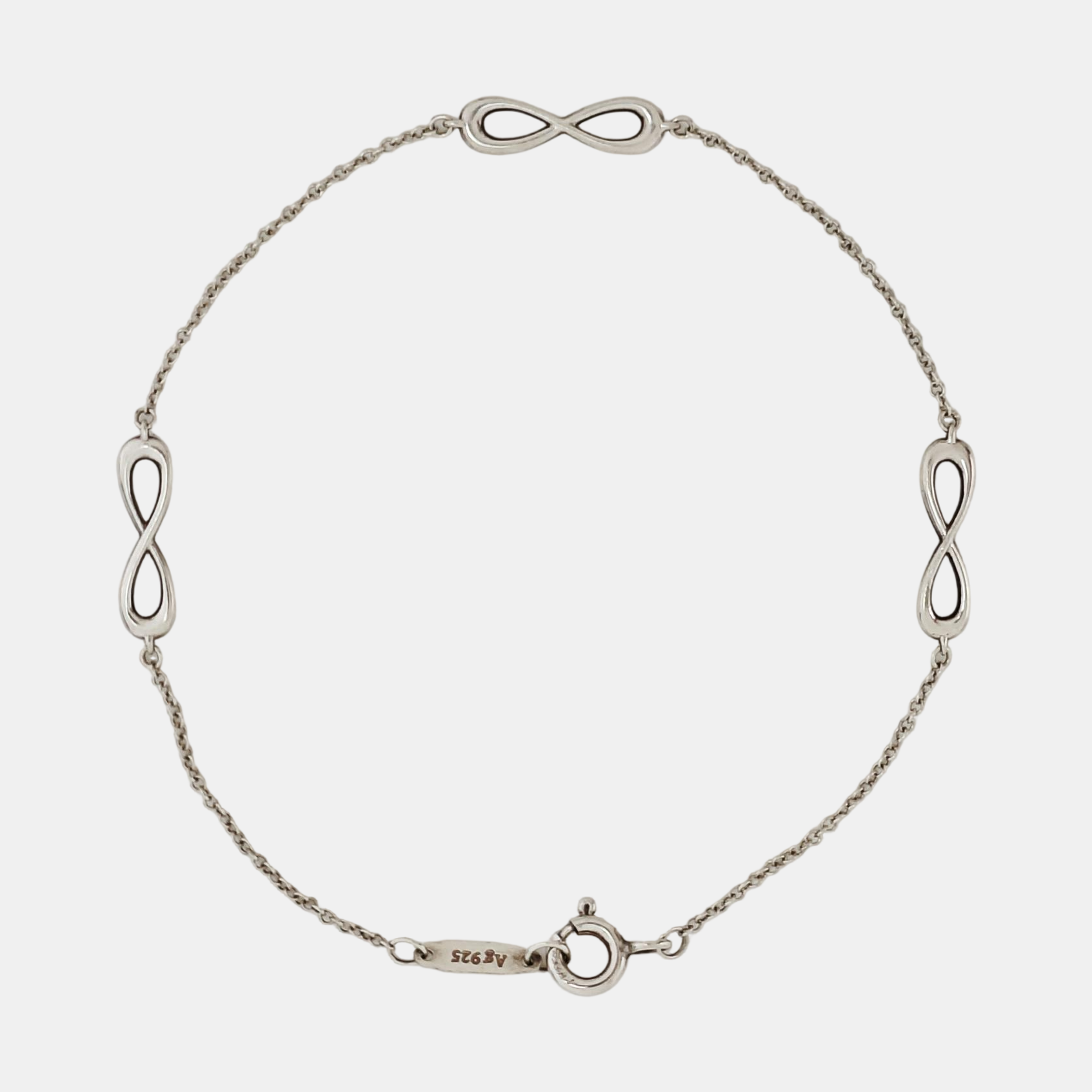 Tiffany Infinity 925 Sterling Silver Bracelet