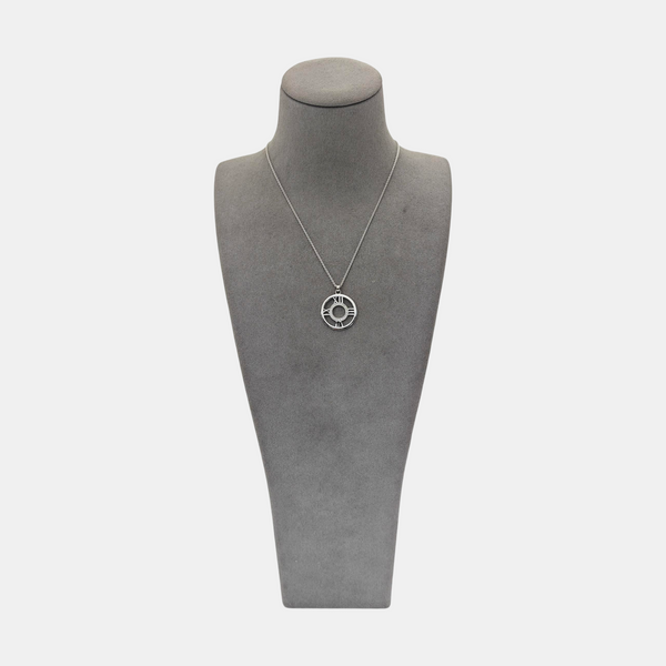Atlas 18k White Gold Silver Necklace