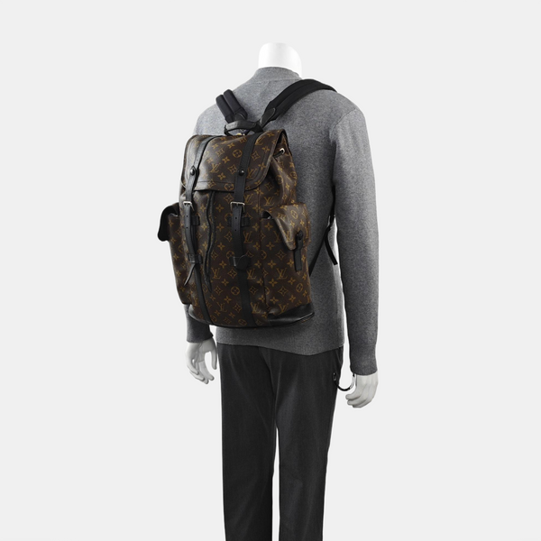 CHRISTOPHER MM Monogram Coated Canvas Brown