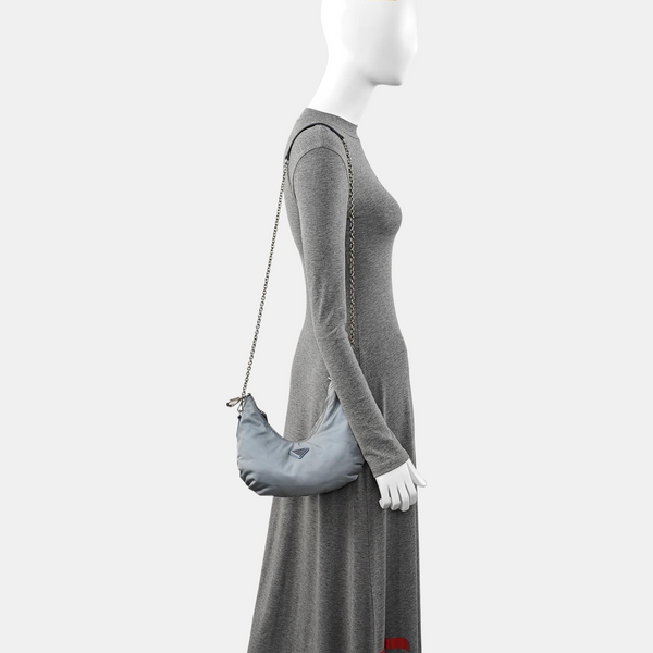 Nylon Shoulder Bag Blue