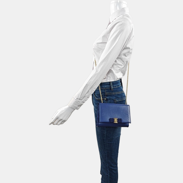 Ginny Small Calfskin Blue