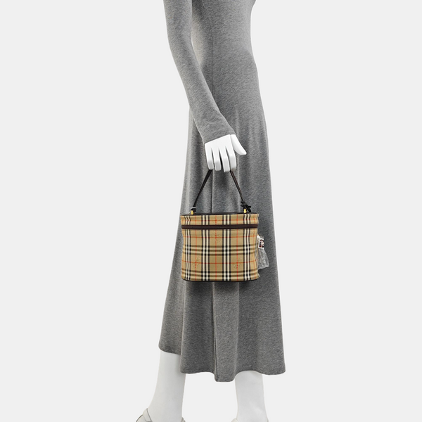 Canvas Top Handle Bag Beige