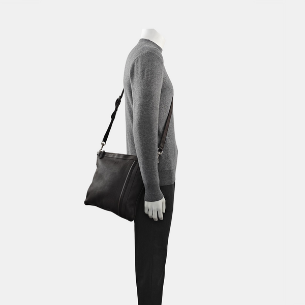 Calfskin Shoulder Bag Brown