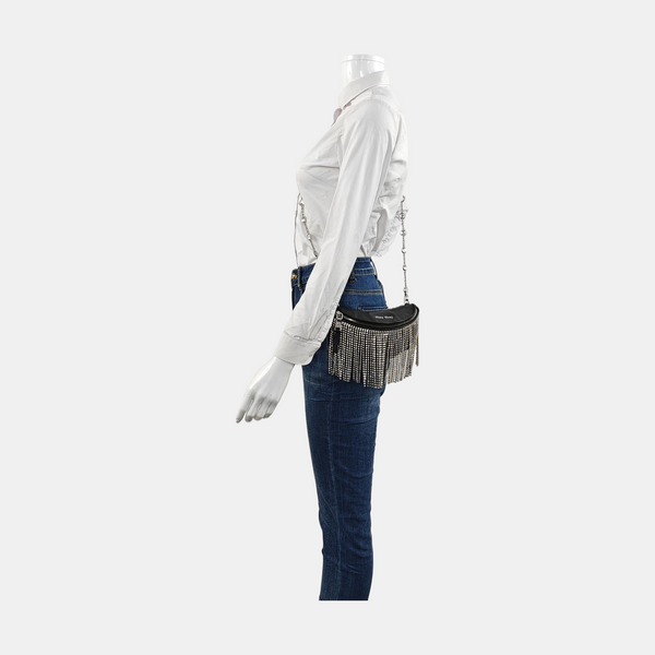 Fringed Lambskin Black