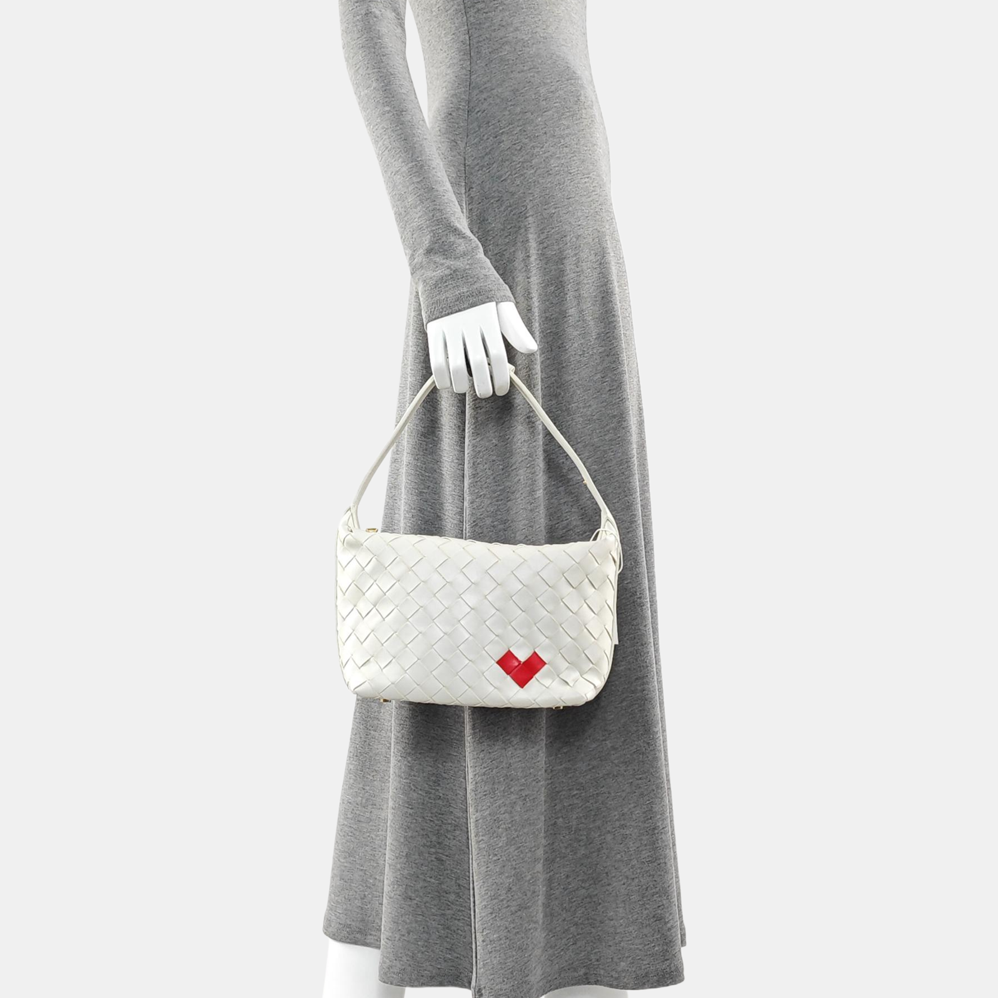 Calfskin Top Handle Bag White