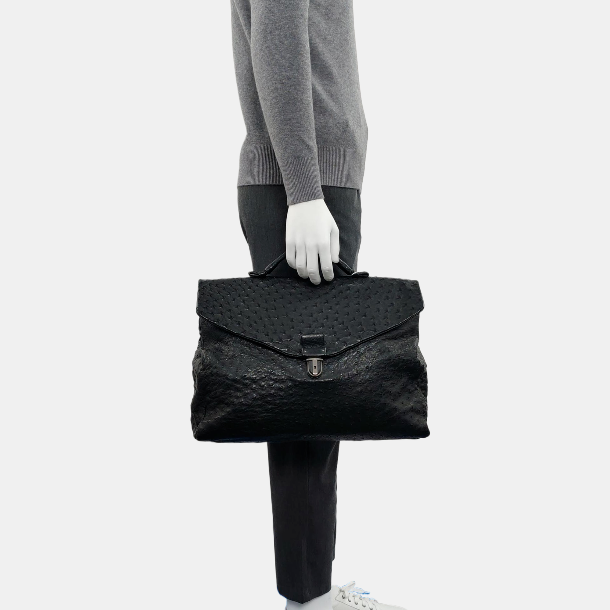 Capri Ostrich Black