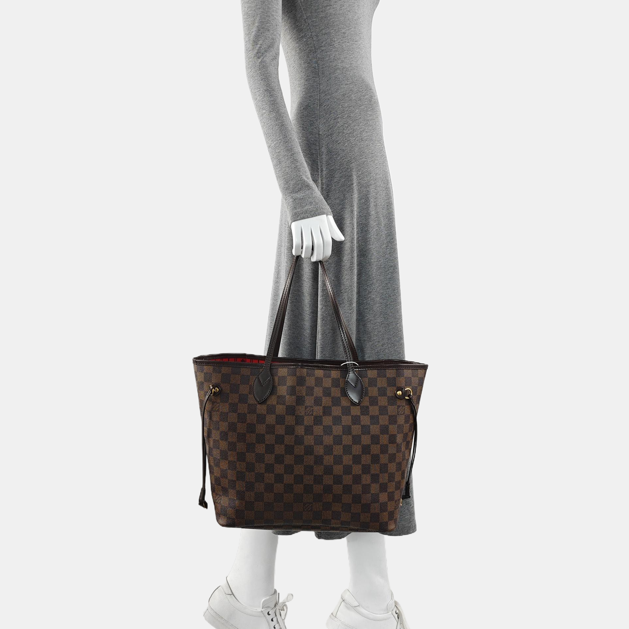 NEVERFULL MM Damier Ebene Coated Canvas Brown