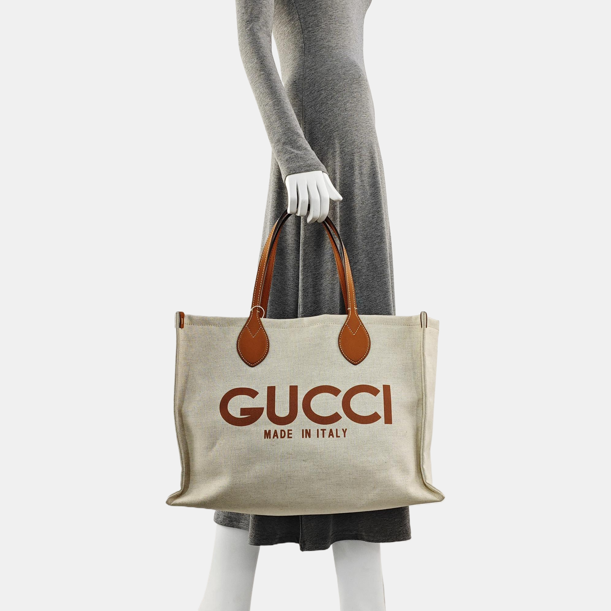 Canvas Tote Bag Beige