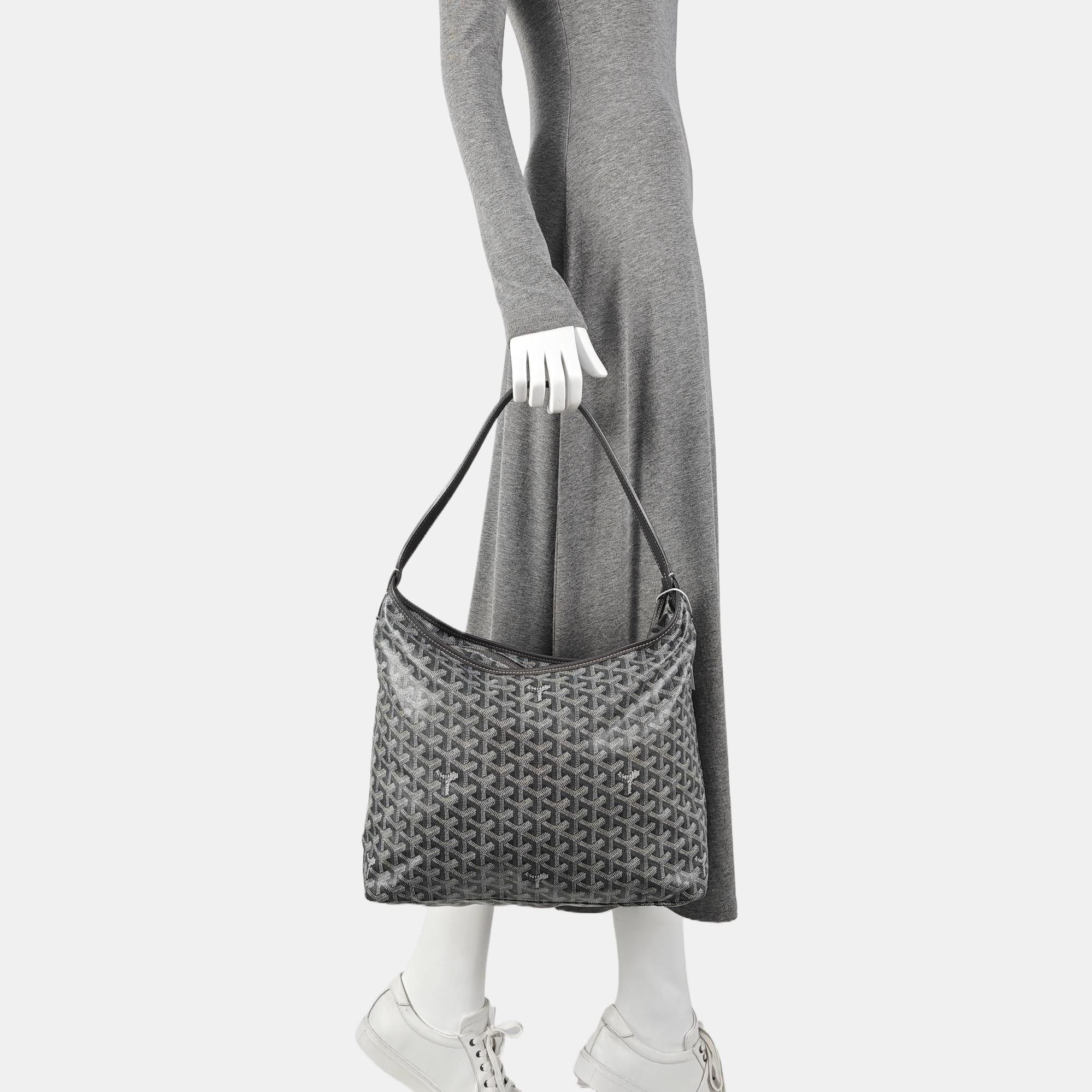 Hobo Coated Canvas Gray