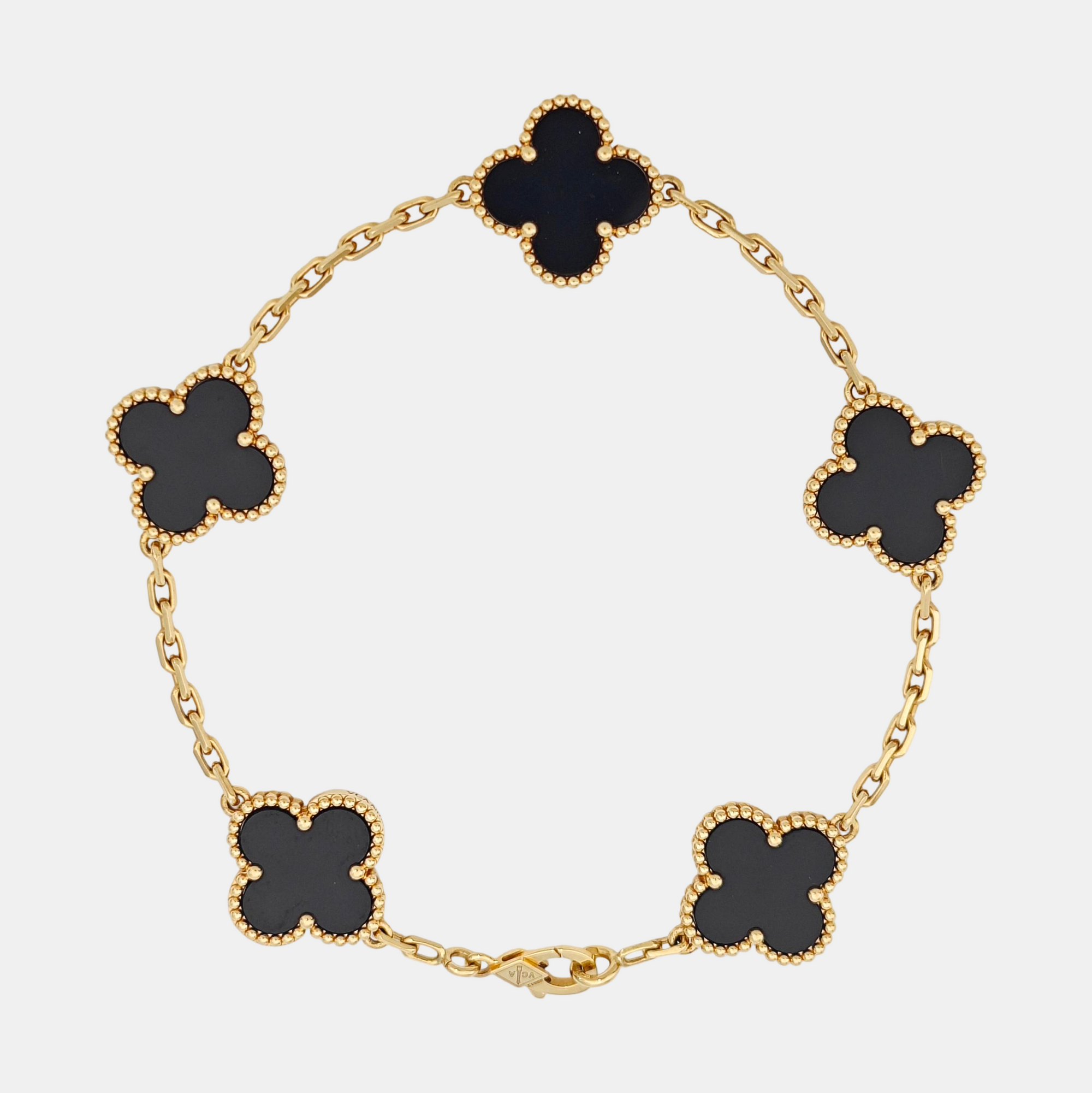 Vintage Alhambra 18k Gold Bracelet