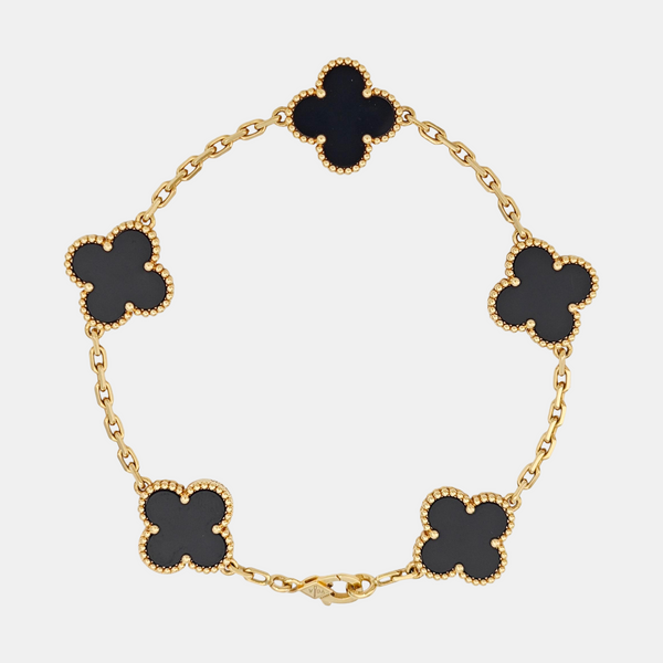 Vintage Alhambra 18k Gold Bracelet