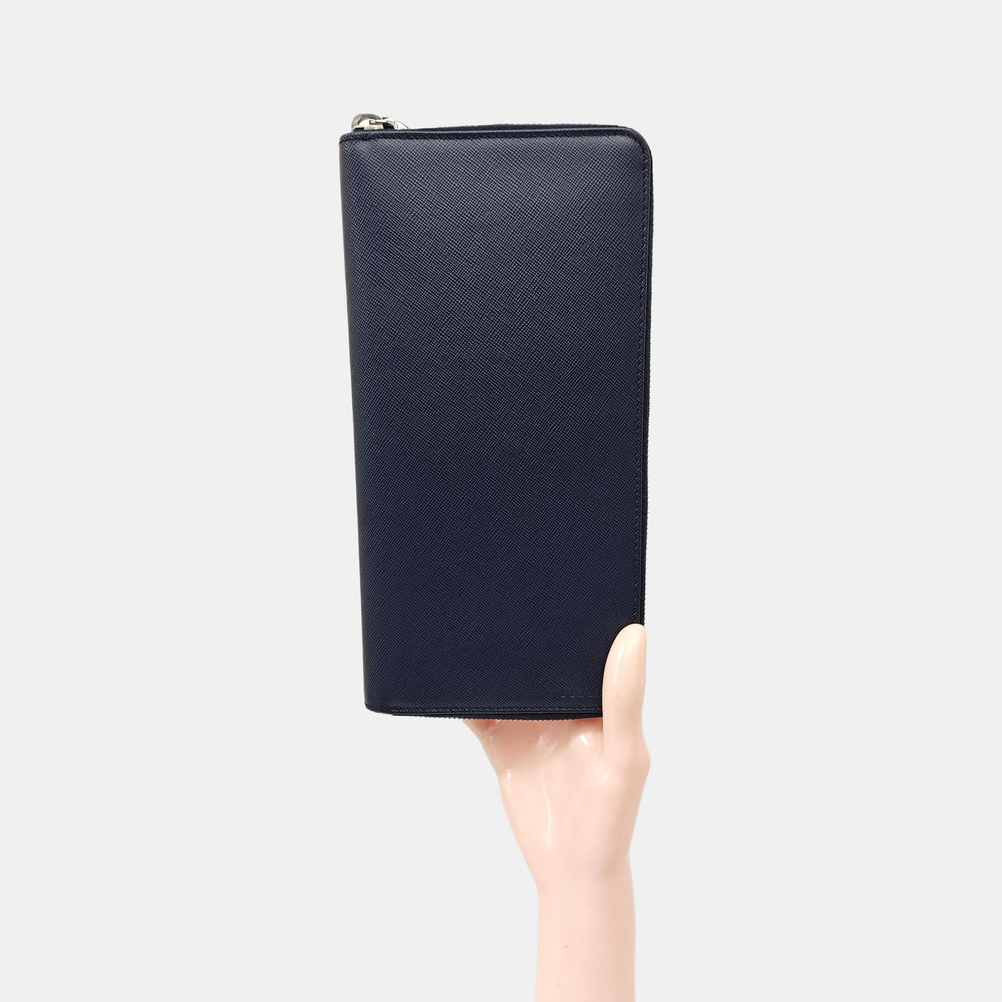 Saffiano Calfskin Wallet Blue