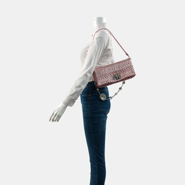 Crystal Quilted Lambskin Pink