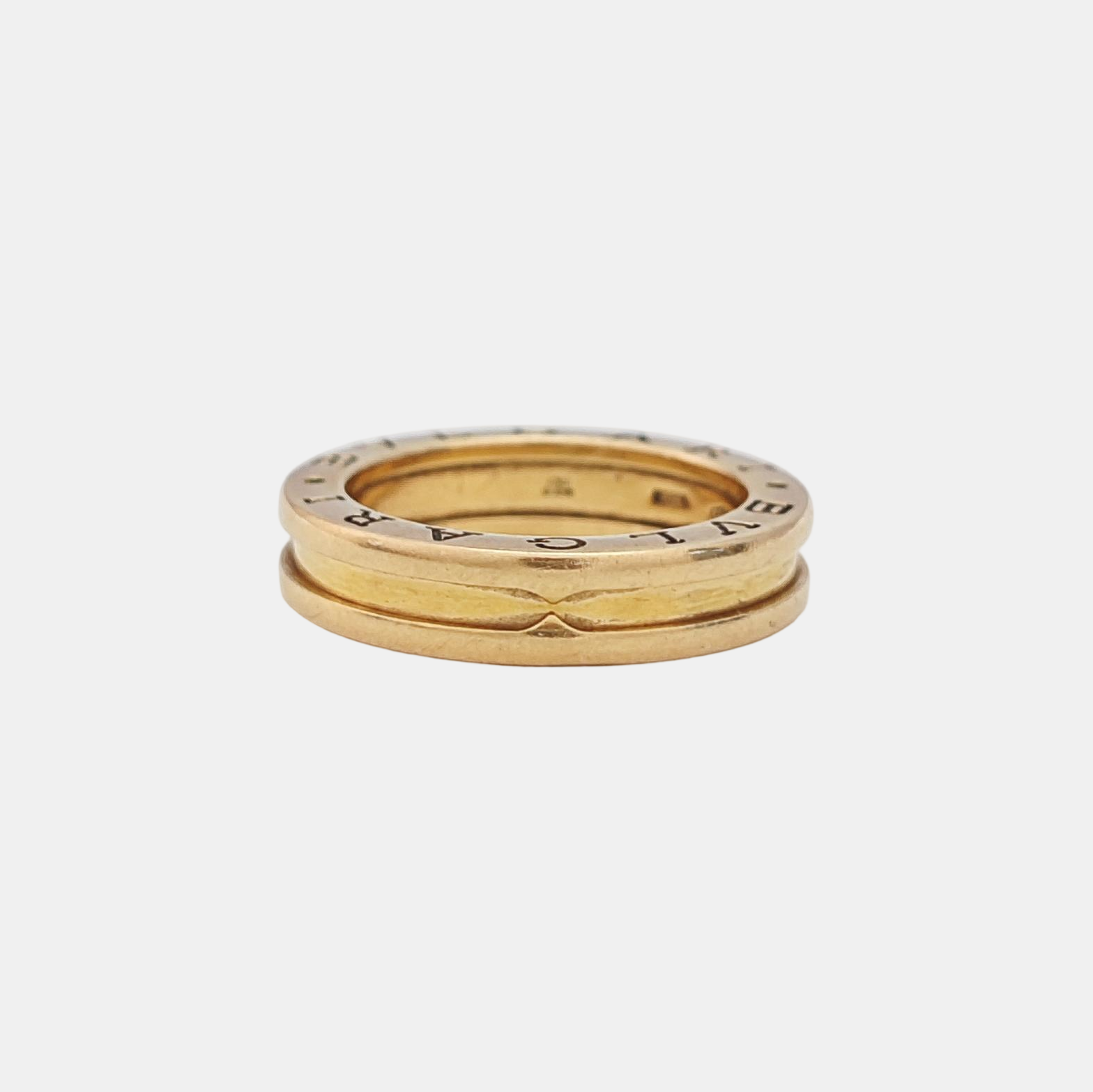 B.ZERO1 18k Rose Gold Ring EU 52