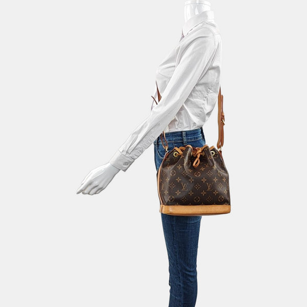 NOÉ BB Monogram Coated Canvas Brown