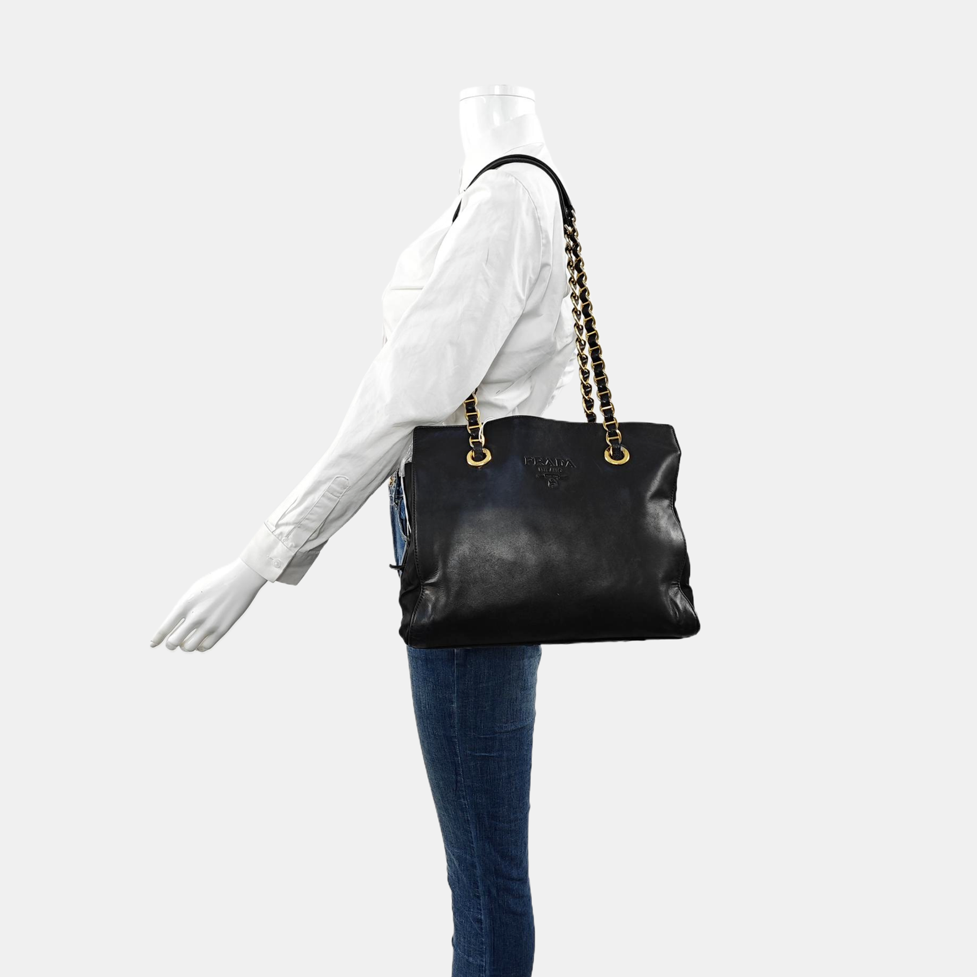 Calfskin Tote Bag Black