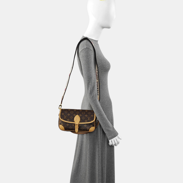 DIANE Monogram Coated Canvas Brown