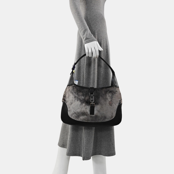 Bardot Monogram Velvet Gray
