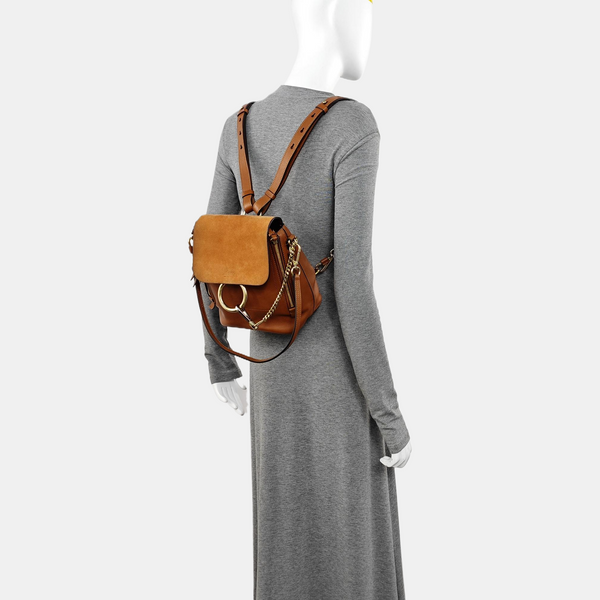 Faye Small Calfskin Brown