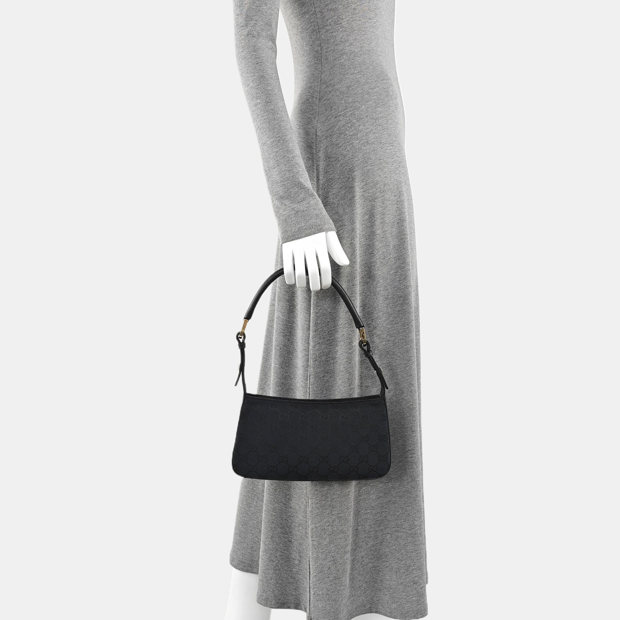 Monogram Canvas Top Handle Bag Black