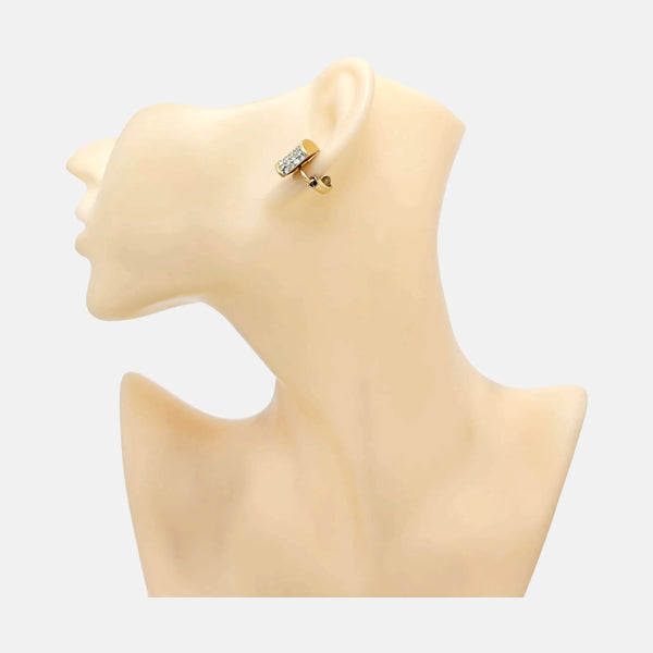 Metal Gold Clip On Earrings