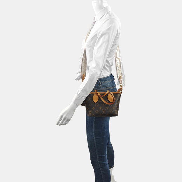 NEVERFULL BB Monogram Coated Canvas Brown