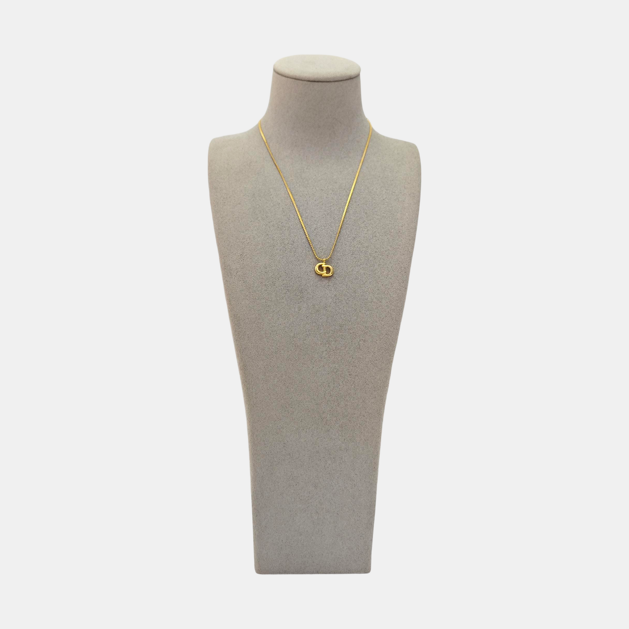 Petit CD Metal Gold Necklace