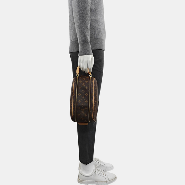 DOPP Monogram Coated Canvas Brown